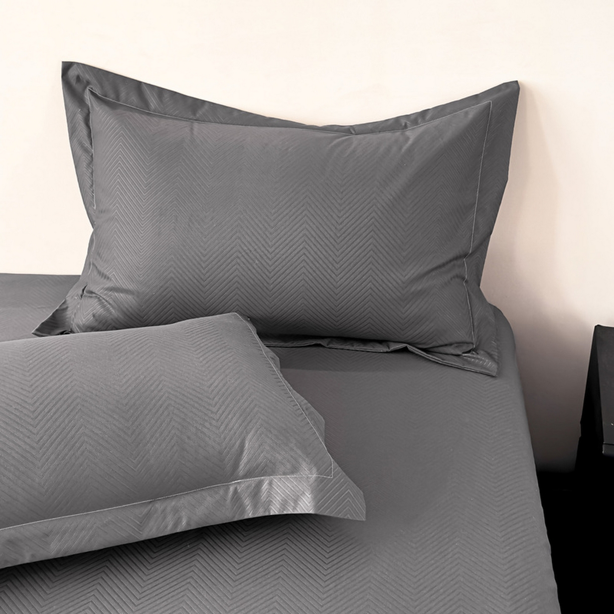 91家纺网 家纺一手货源 找家纺 露梦家纺 2025外贸内销跨境电商亚马逊速卖通磨毛单床笠三件套欧美尺寸多多跨境平台TEMU SHEIN笠高30 波纹-深灰