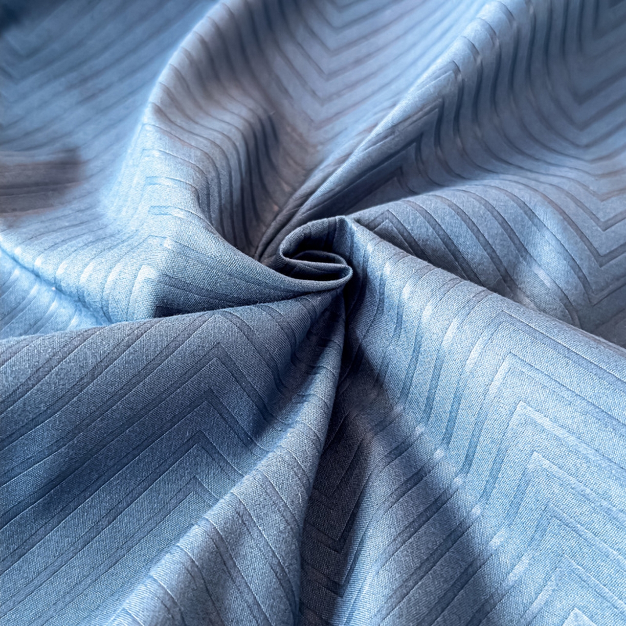 91家纺网 家纺一手货源 找家纺 露梦家纺 2025外贸内销跨境电商亚马逊速卖通磨毛单床笠三件套欧美尺寸多多跨境平台TEMU SHEIN笠高30 波纹-冰蓝