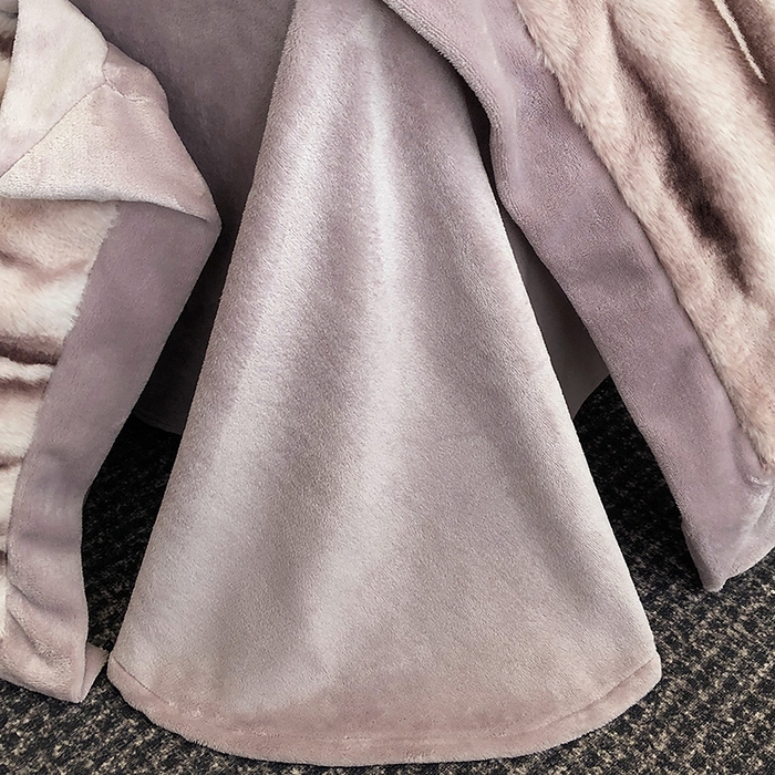 91家纺网 家纺一手货源 找家纺 懒猫家纺 2025新款兔毛绒拼角四件套-赫拉 赫拉-玉颜紫