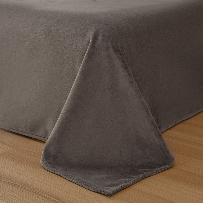 91家纺网 家纺一手货源 找家纺 （总）大元 2025新款A类高克重素色双拼牛奶绒四件套