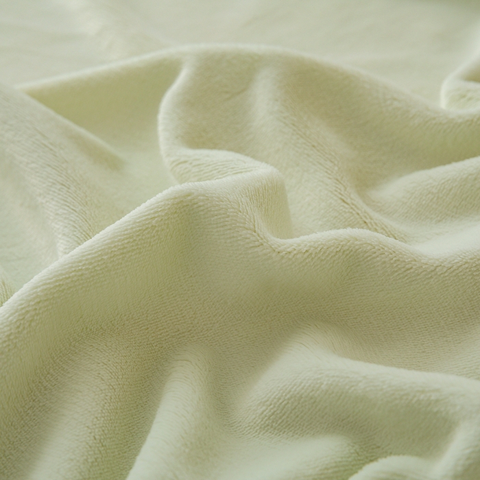 91家纺网 家纺一手货源 找家纺 大元 2025新款A类高克重素色双拼牛奶绒四件套 芽绿-奶黄