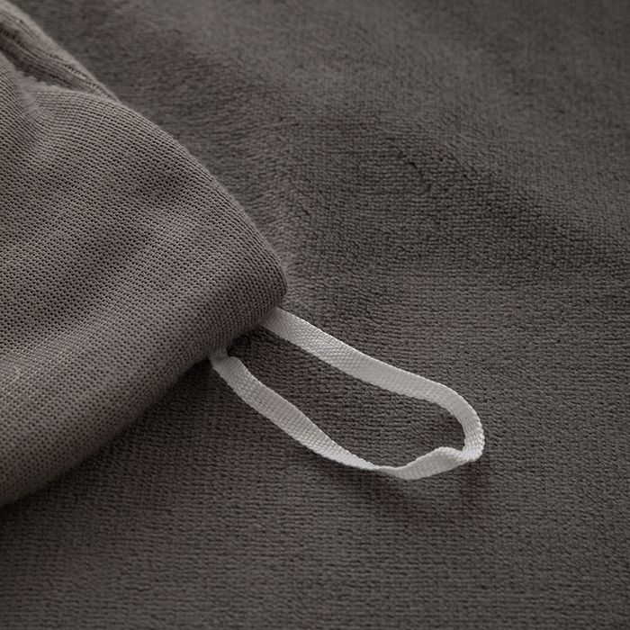 91家纺网 家纺一手货源 找家纺 大元 2025新款A类高克重素色双拼牛奶绒四件套 深灰