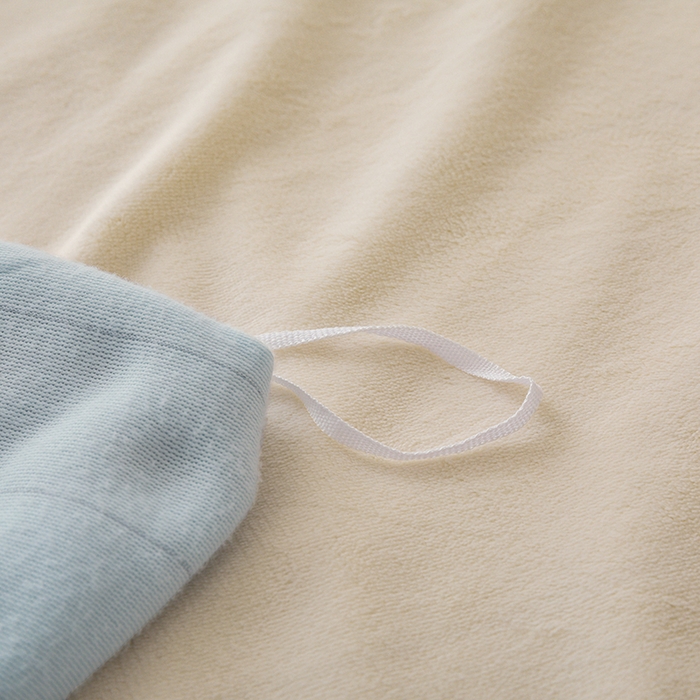 91家纺网 家纺一手货源 找家纺 大元 2025新款A类高克重素色双拼牛奶绒四件套 米白-浅蓝