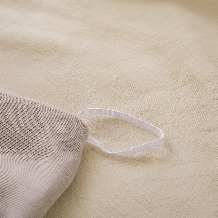 91家纺网 家纺一手货源 找家纺 大元 2025新款A类高克重素色双拼牛奶绒四件套 米白-米灰