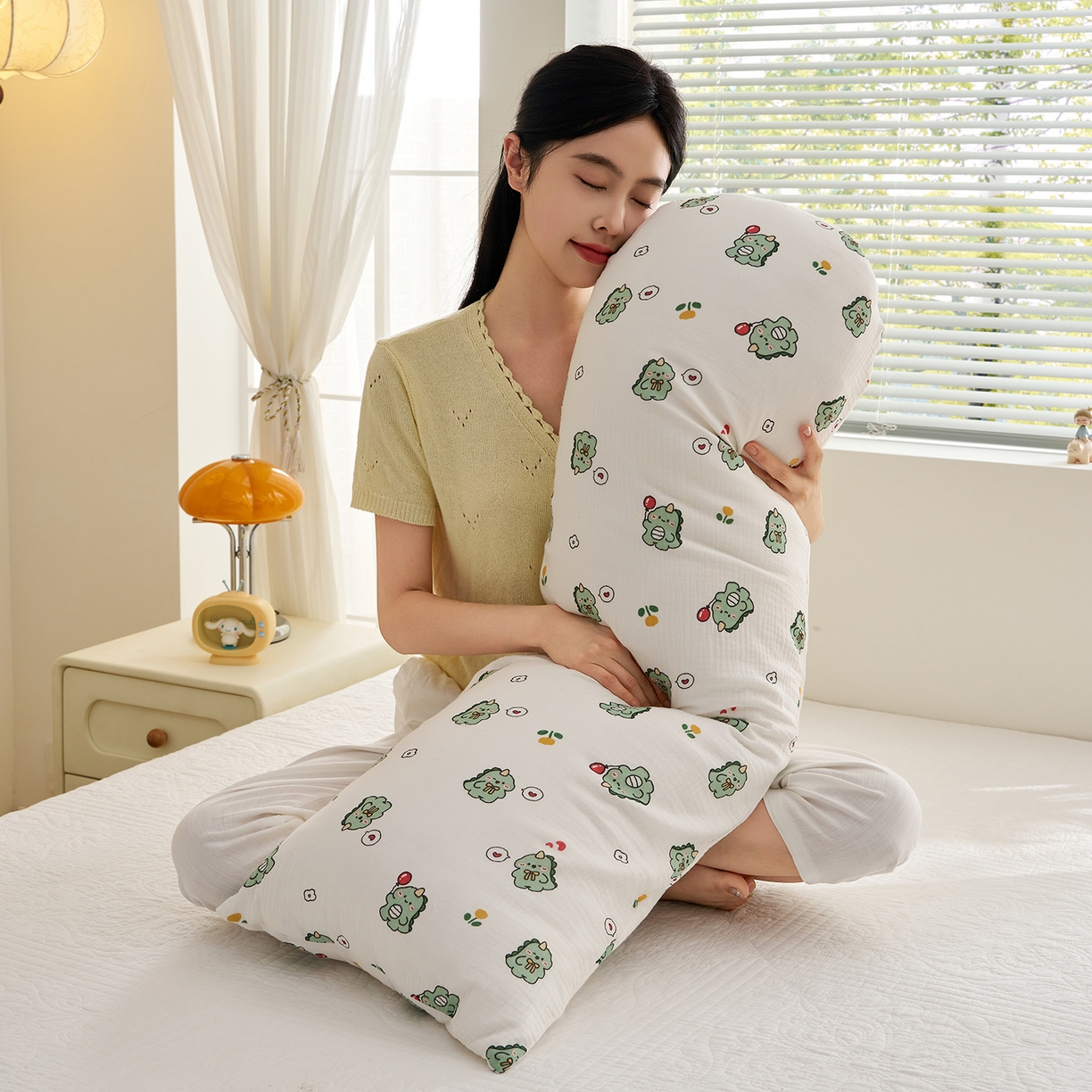 91家纺网 家纺一手货源 找家纺 （总）乐可 2025新款亲肤柔软全棉纯棉纱布抱枕