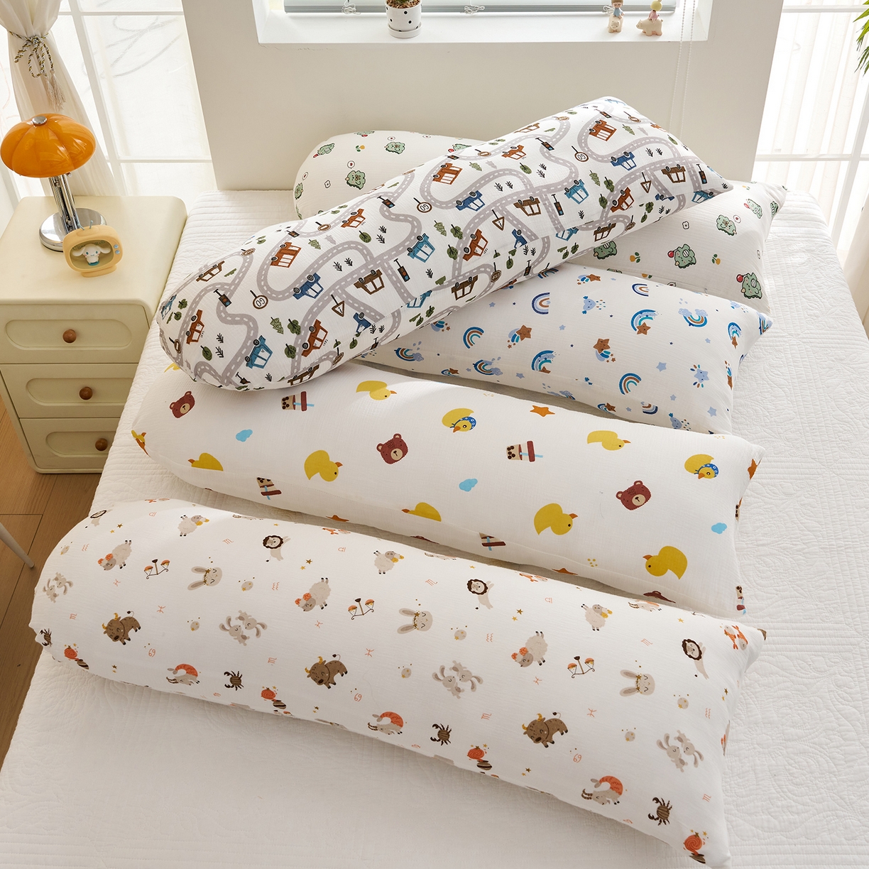 91家纺网 家纺一手货源 找家纺 （总）乐可 2025新款亲肤柔软全棉纯棉纱布抱枕