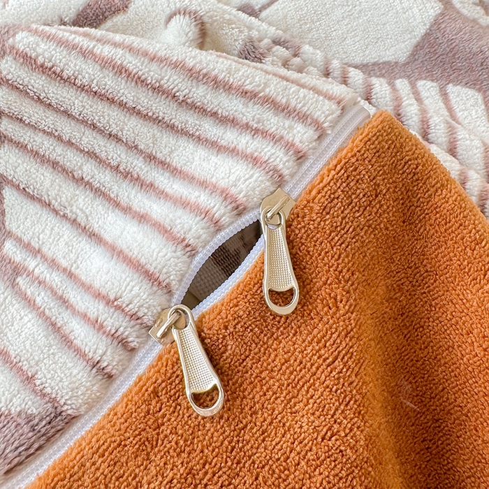 91家纺网 家纺一手货源 找家纺 懒猫家纺 2025新款印花牛奶绒雕花四件套 奇趣小熊