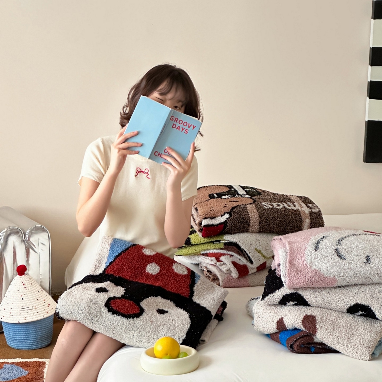 91家纺网 家纺一手货源 找家纺 觅糖家纺 2025新款卡通半边绒毛毯毯子系列 组合