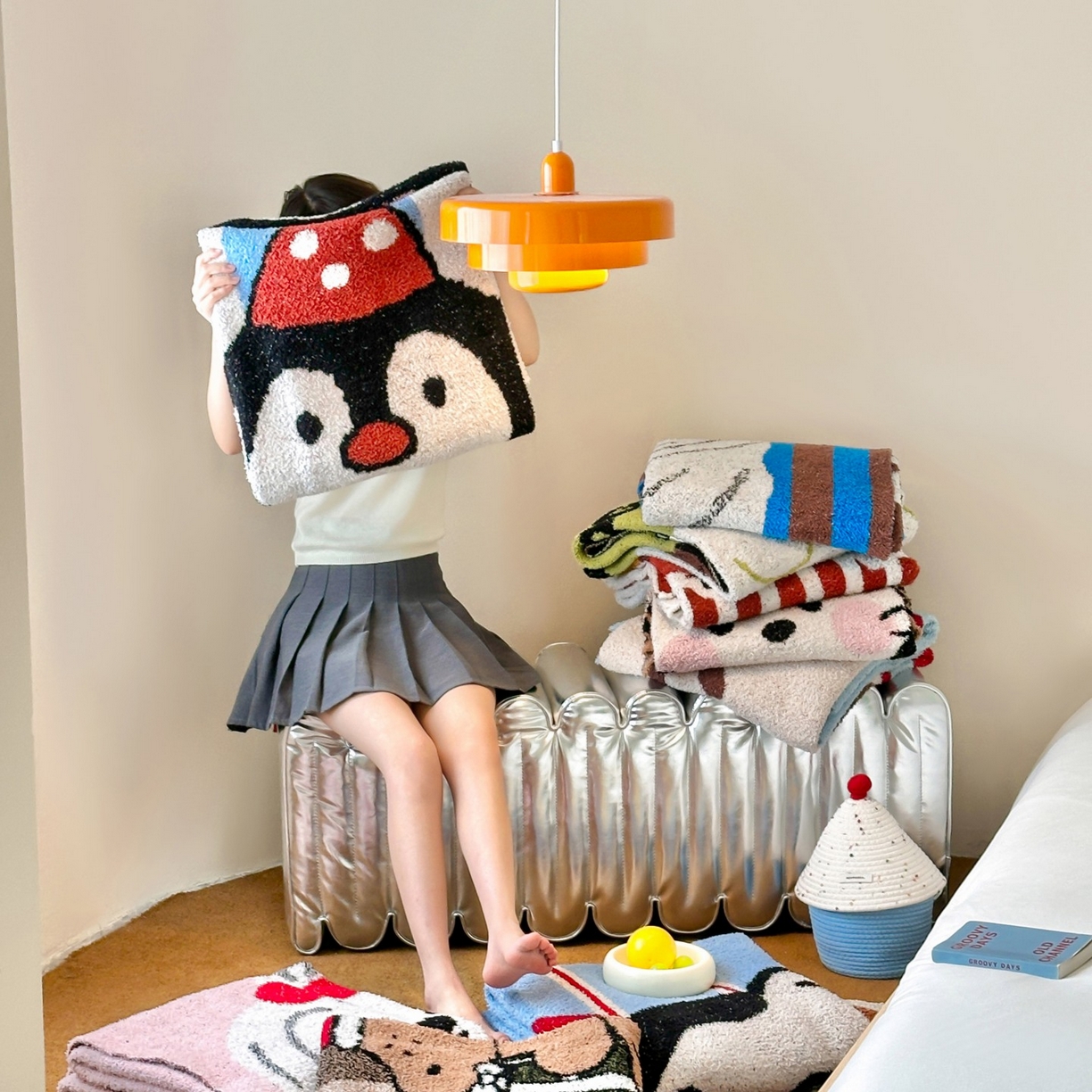 91家纺网 家纺一手货源 找家纺 觅糖家纺 2025新款卡通半边绒毛毯毯子系列 组合