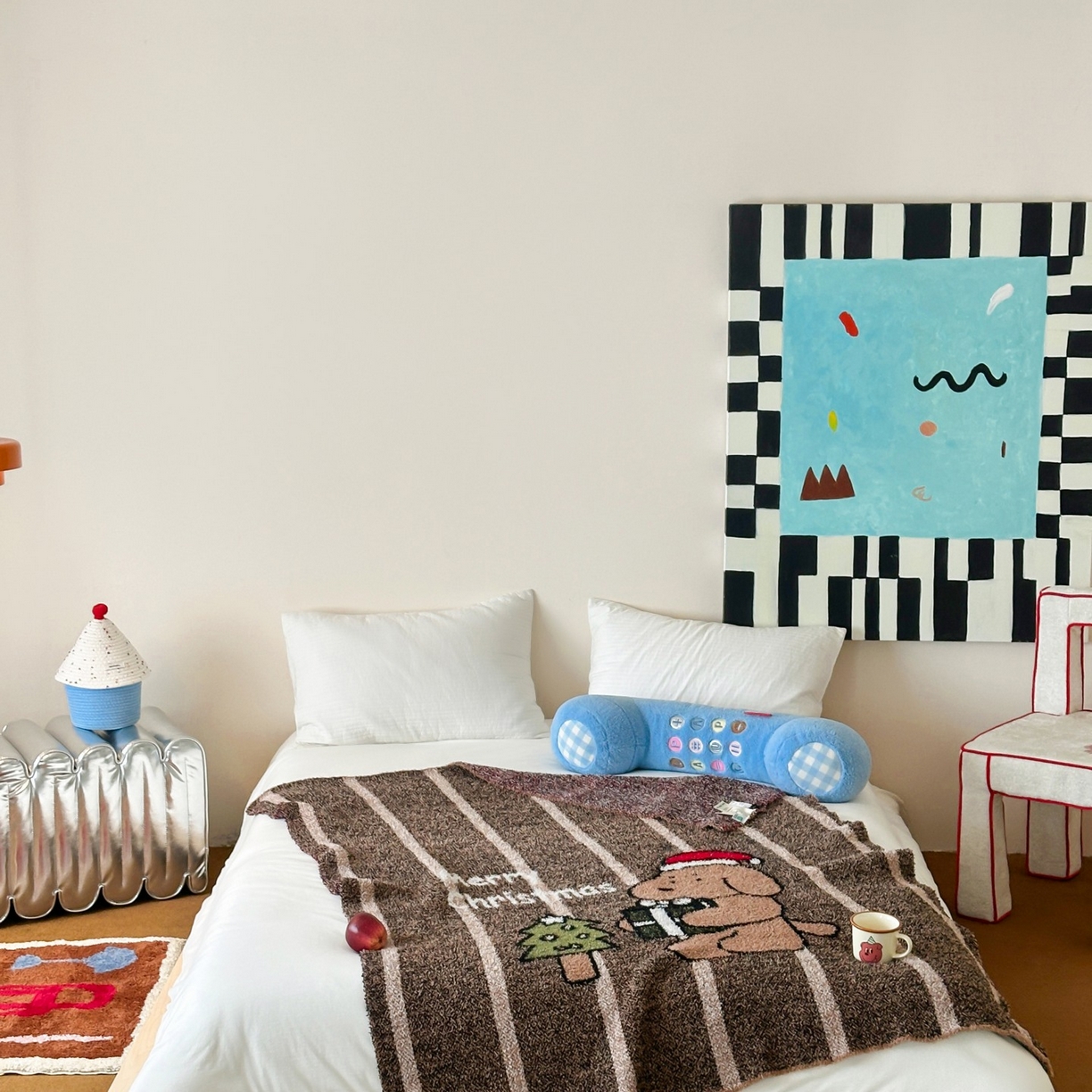 91家纺网 家纺一手货源 找家纺 觅糖家纺 2025新款卡通半边绒毛毯毯子系列 礼物狗