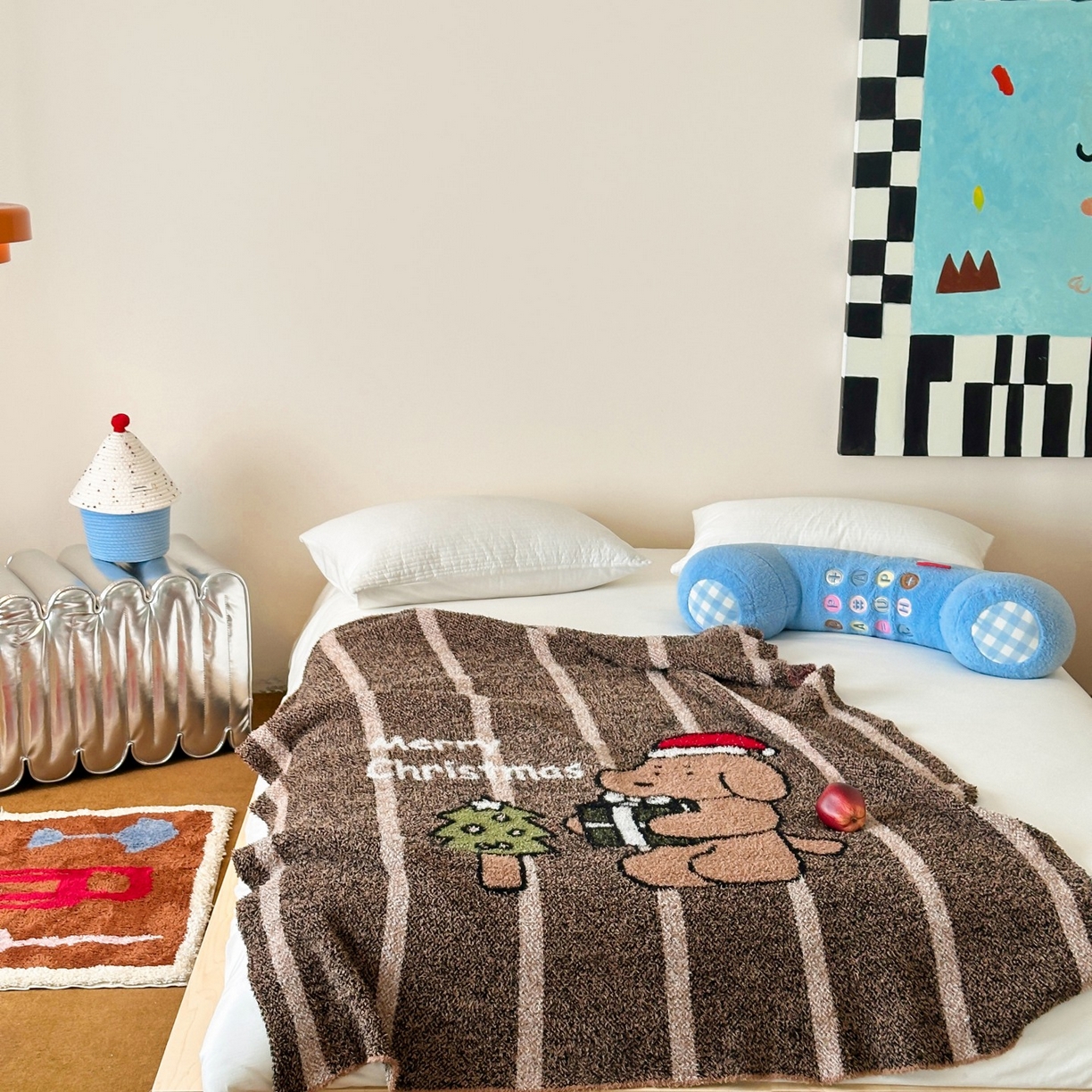 91家纺网 家纺一手货源 找家纺 觅糖家纺 2025新款卡通半边绒毛毯毯子系列 礼物狗