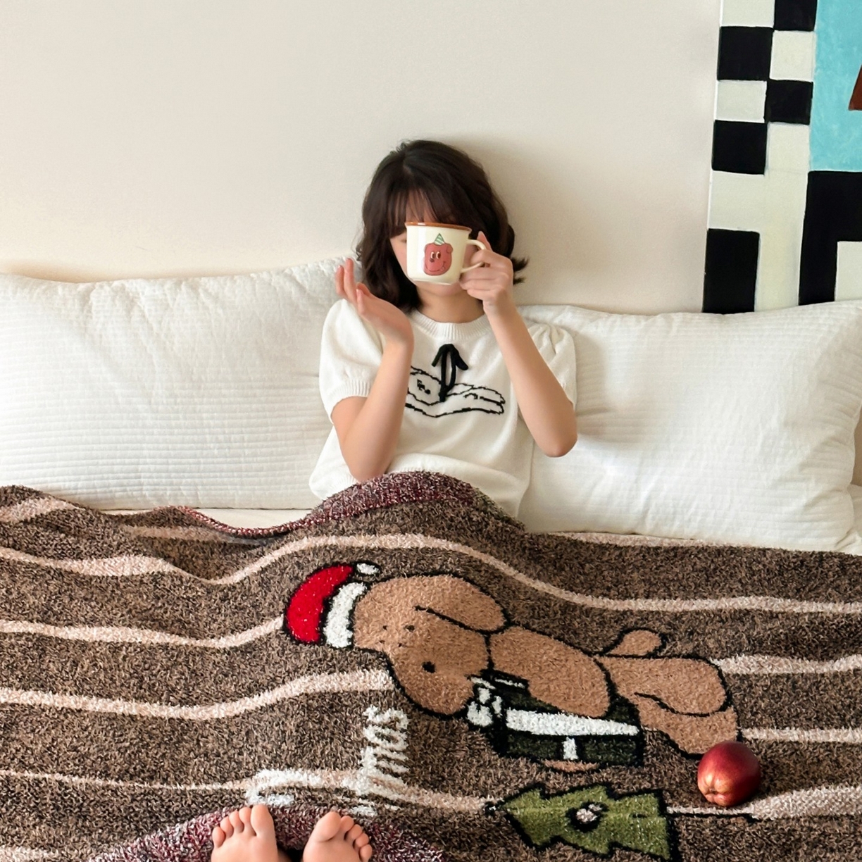 91家纺网 家纺一手货源 找家纺 觅糖家纺 2025新款卡通半边绒毛毯毯子系列 礼物狗