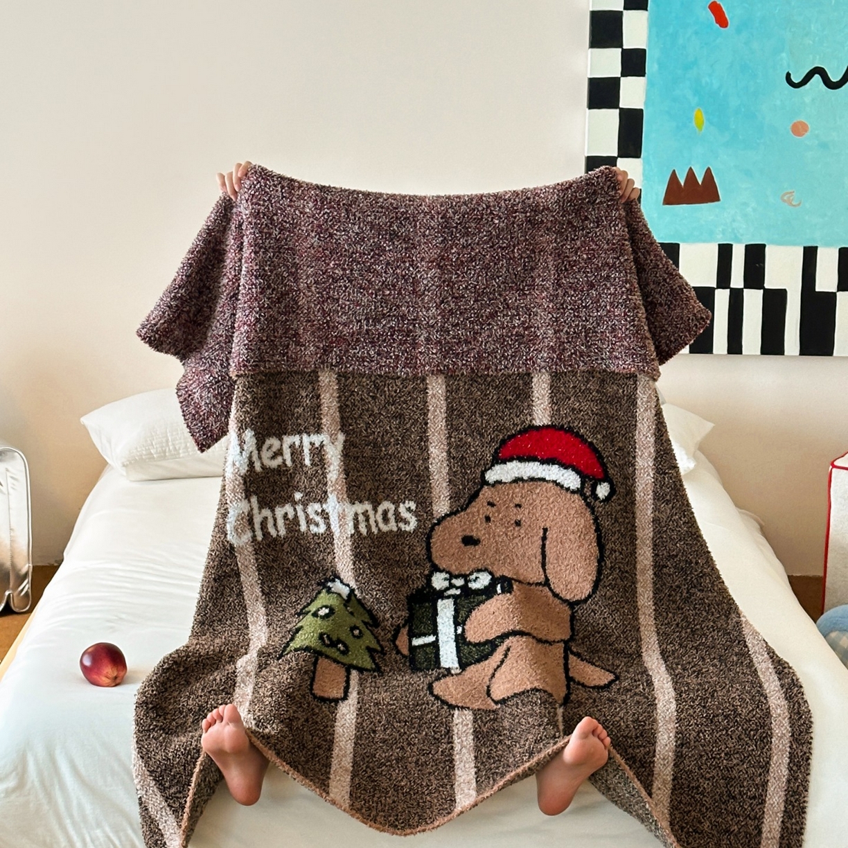 91家纺网 家纺一手货源 找家纺 觅糖家纺 2025新款卡通半边绒毛毯毯子系列 礼物狗