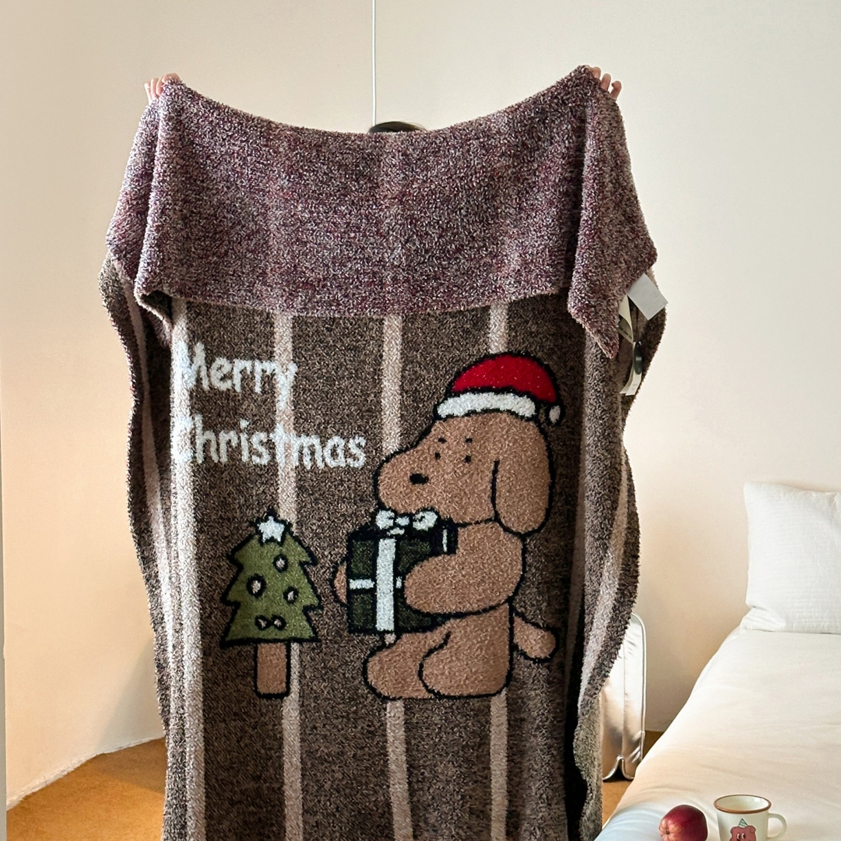 91家纺网 家纺一手货源 找家纺 觅糖家纺 2025新款卡通半边绒毛毯毯子系列 礼物狗