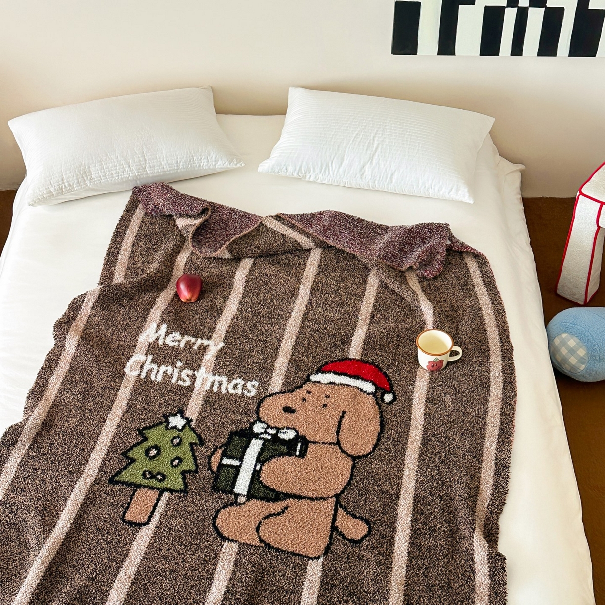 91家纺网 家纺一手货源 找家纺 觅糖家纺 2025新款卡通半边绒毛毯毯子系列 礼物狗