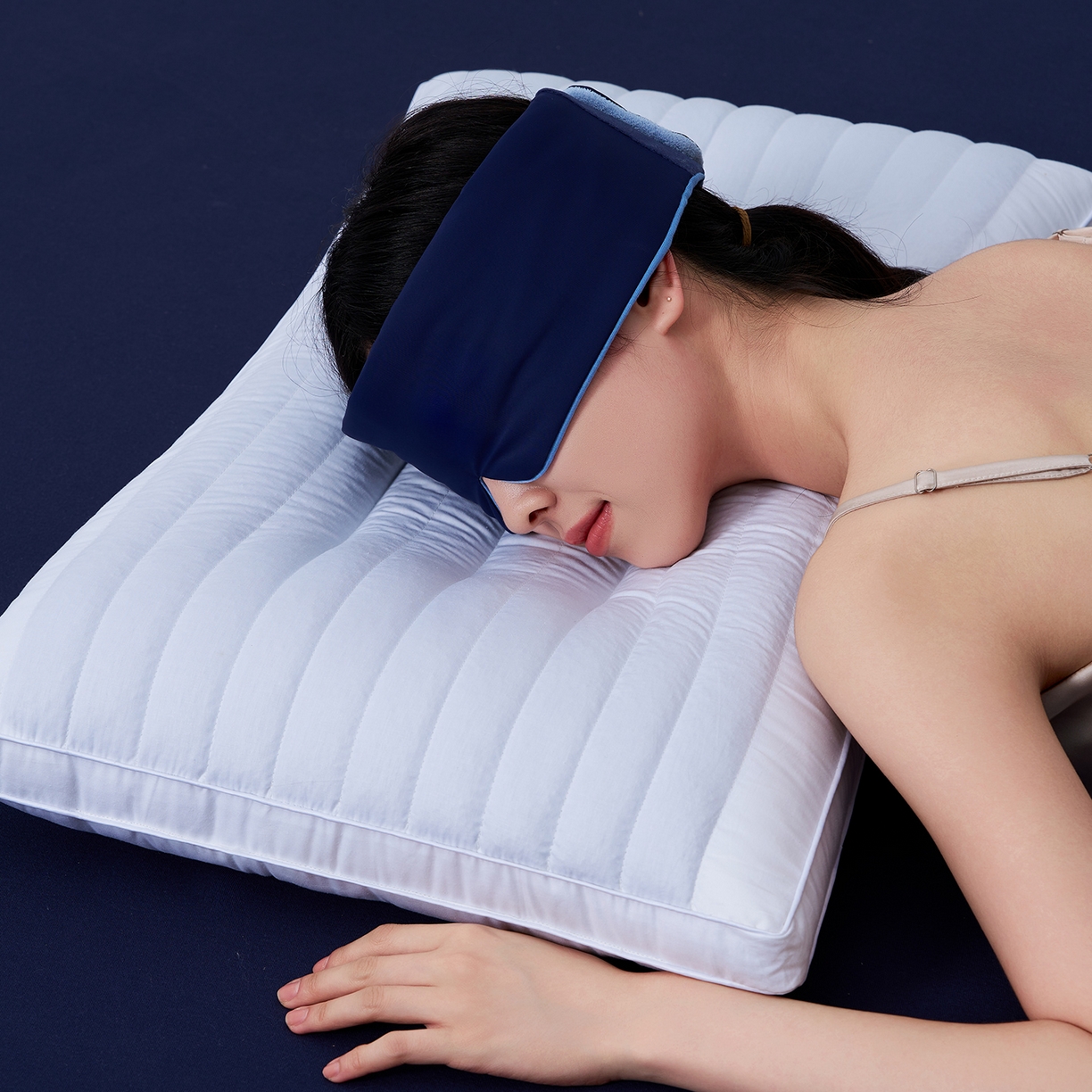 91家纺网 家纺一手货源 找家纺 乐可 2025新款全覆盖式深睡眼罩 深睡眼罩 11x72cm【单只】