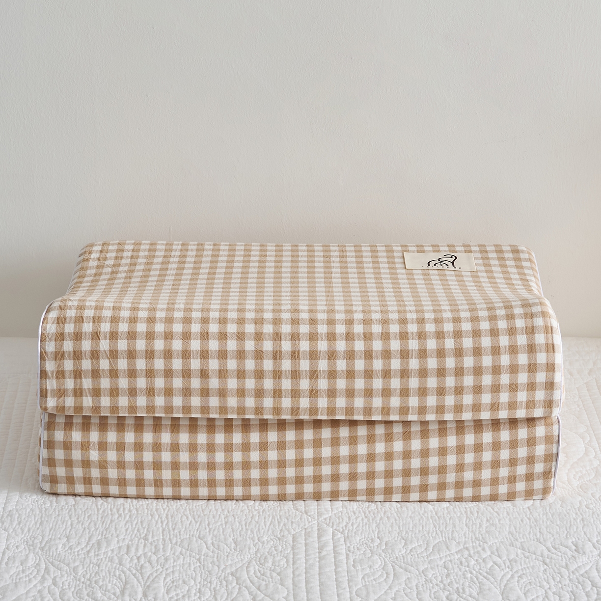 91家纺网 家纺一手货源 找家纺 乐可 2025新款全棉纯棉水洗棉乳胶枕护颈枕平面颗粒成人学生枕头枕芯 水洗棉乳胶枕-咖色【学生】