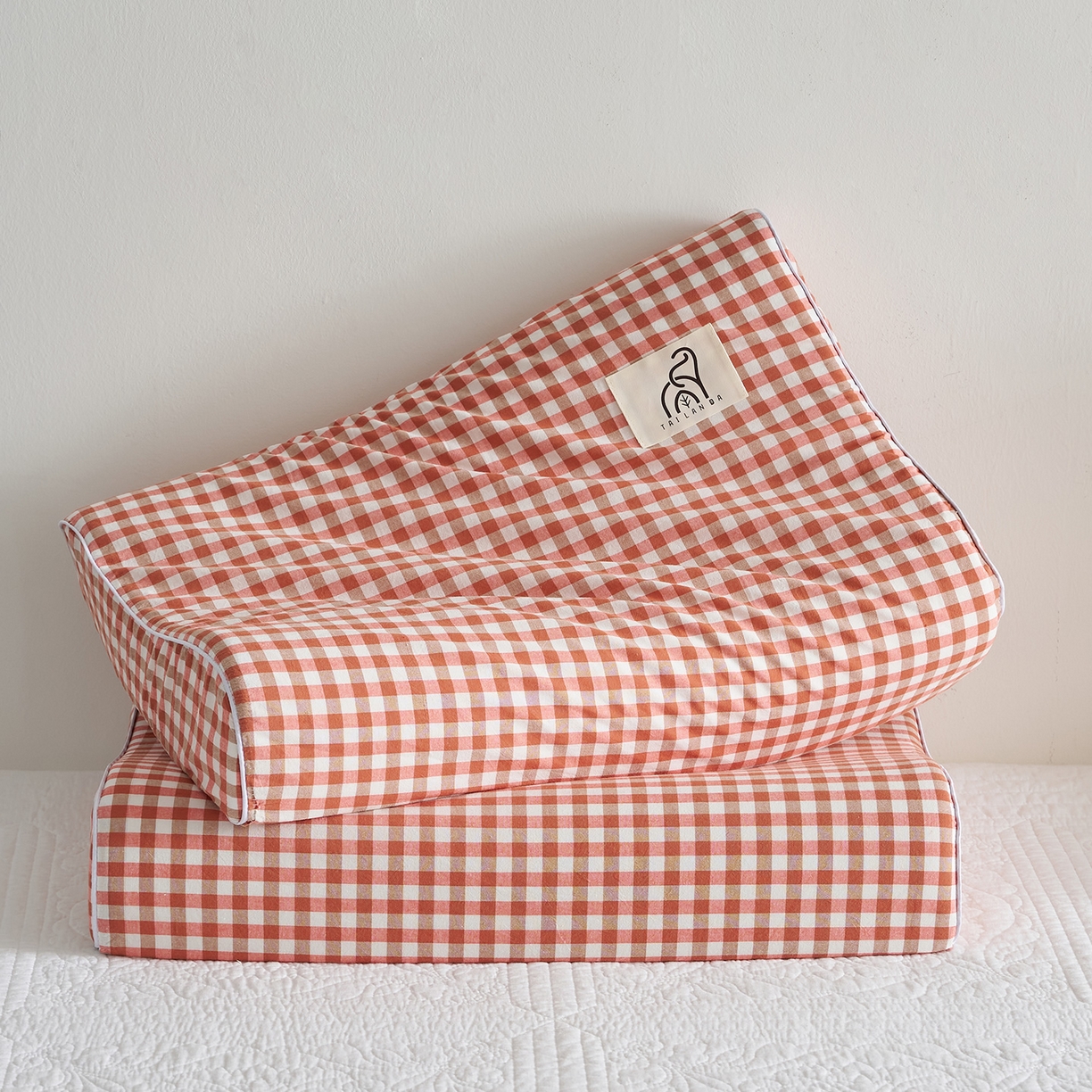 91家纺网 家纺一手货源 找家纺 乐可 2025新款全棉纯棉水洗棉乳胶枕护颈枕平面颗粒成人学生枕头枕芯 水洗棉乳胶枕-粉色【学生】