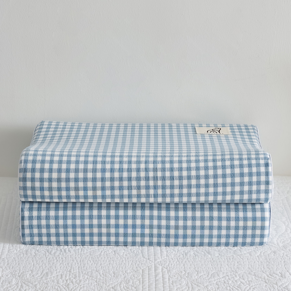 91家纺网 家纺一手货源 找家纺 乐可 2025新款全棉纯棉水洗棉乳胶枕护颈枕平面颗粒成人学生枕头枕芯 水洗棉乳胶枕-浅蓝【成人】