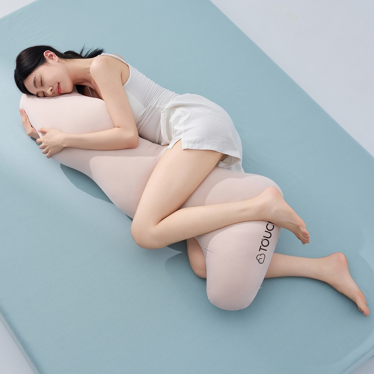 91家纺网 家纺一手货源 找家纺 （总）乐可 2025新款豆荚海马波浪抱枕长条孕妇侧睡夹腿枕