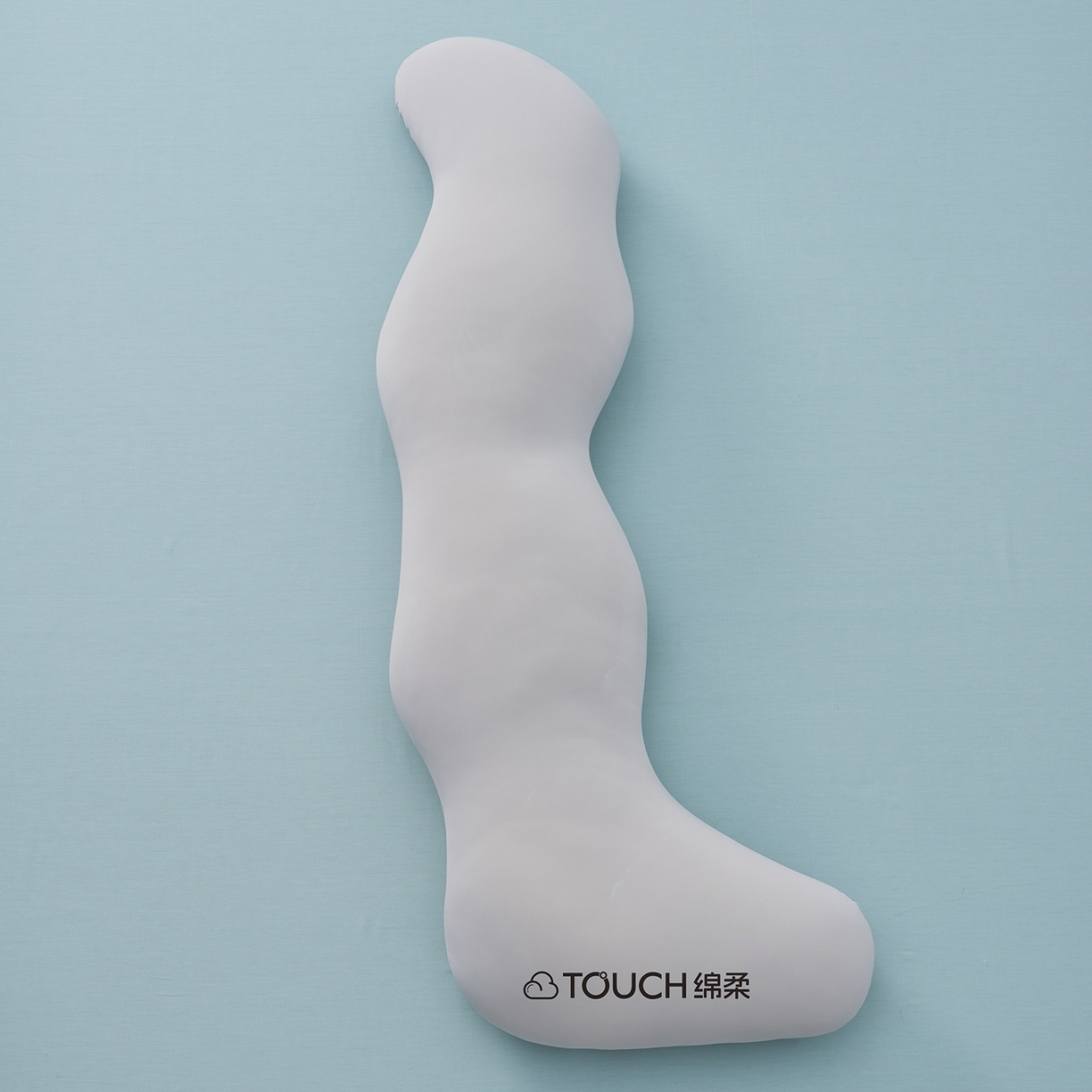 乐可 2025新款豆荚海马波浪抱枕长条孕妇侧睡夹腿枕 豆荚海马波浪抱枕-BL银灰