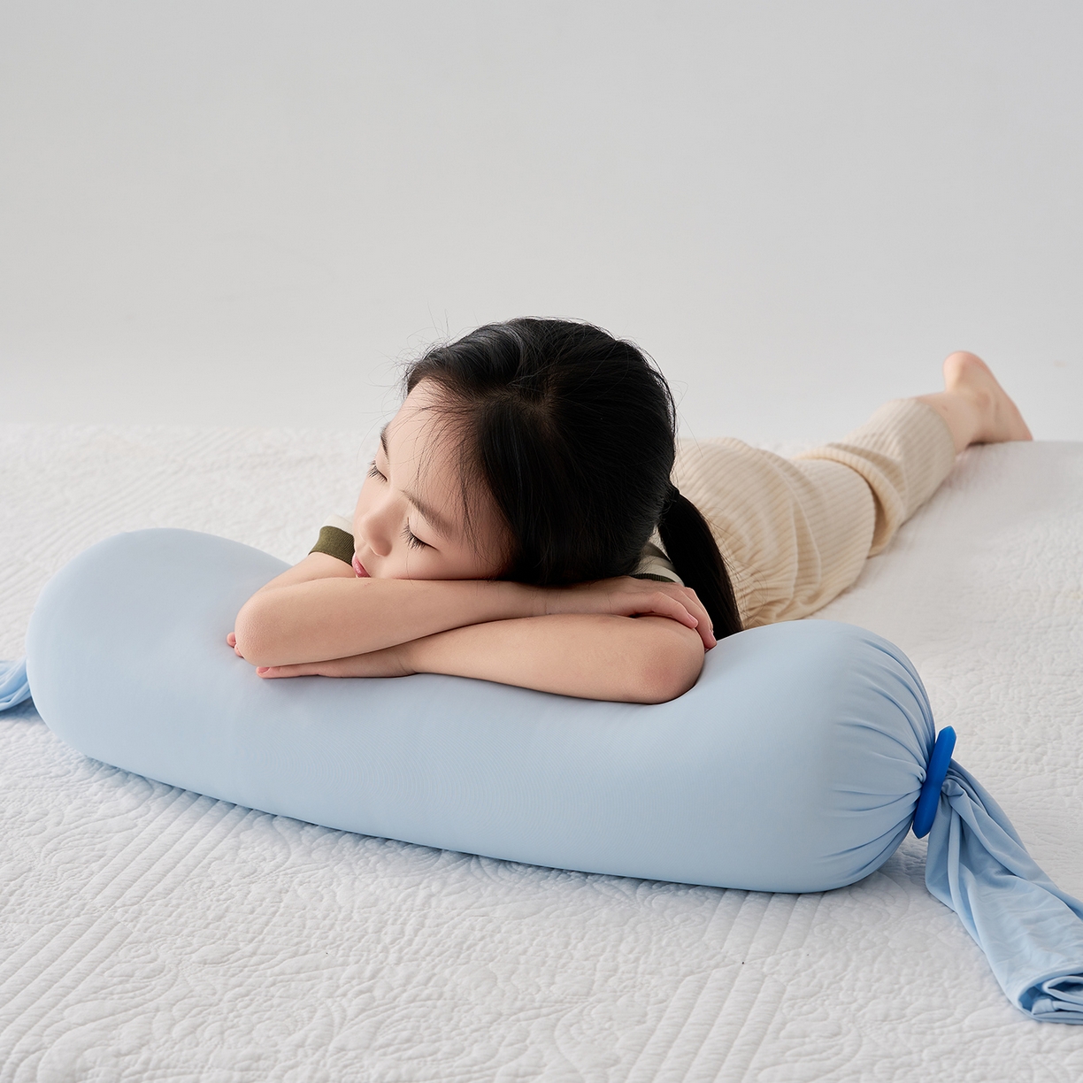 91家纺网 家纺一手货源 找家纺 乐可 2025新款素雅纯色温馨时尚多功能抱枕儿童成人侧睡夹腿抱枕靠垫 多功能抱枕-大号-BD海水蓝
