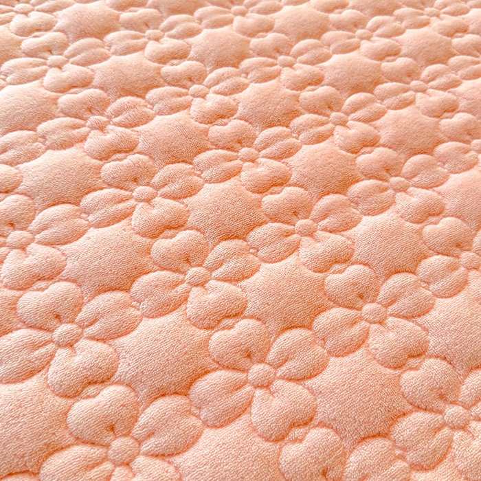 91家纺网 家纺一手货源 找家纺 九诺家纺 2025新款直播热款双层蕾丝花边牛奶绒印花床盖四件套床盖单件三件套 时光-花境花语