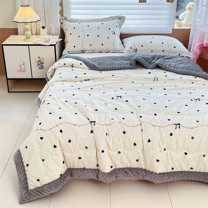 91家纺网 家纺一手货源 找家纺 （总）萌飞 2025新款全棉豆豆绒被子被芯系列