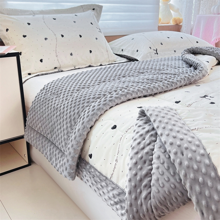 91家纺网 家纺一手货源 找家纺 （总）萌飞 2025新款全棉豆豆绒被子被芯系列
