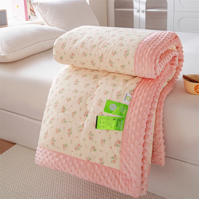 萌飞 2025新款全棉豆豆绒被子被芯系列 时光