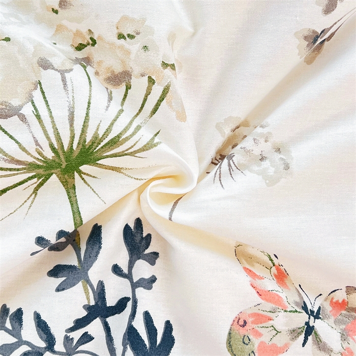 91家纺网 家纺一手货源 找家纺 萌飞 2025新款全棉豆豆绒被子被芯系列 蝶恋花