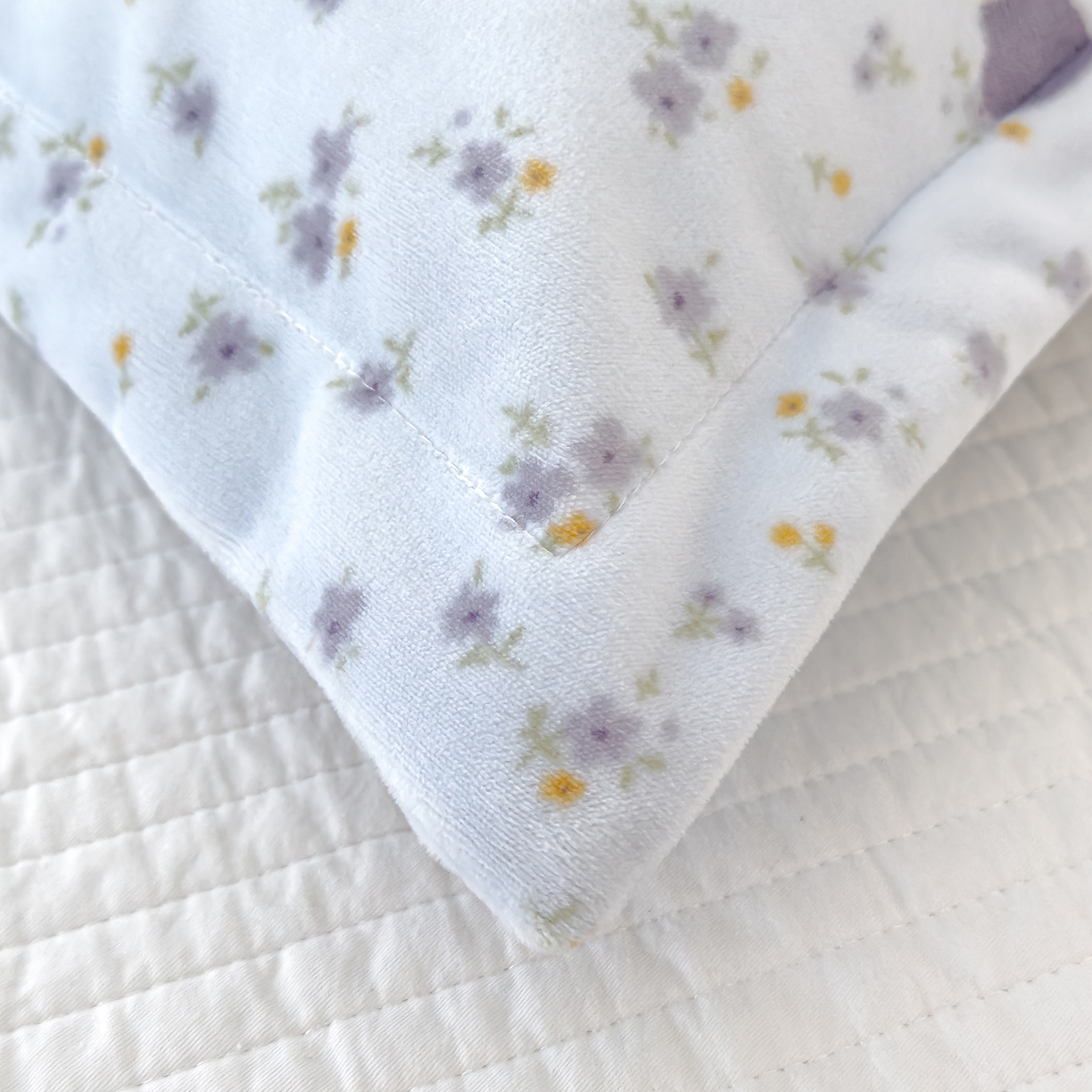 91家纺网 家纺一手货源 找家纺 良佐生活 2025新款A类高克重大版印花宝宝绒枕套 小狮子-蓝  主