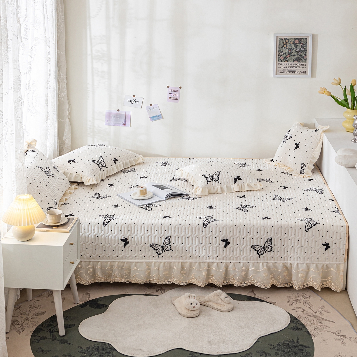 91家纺网 家纺一手货源 找家纺 （总）美优兰 2025秋冬新款牛奶绒榻榻米垫床盖（可定制）