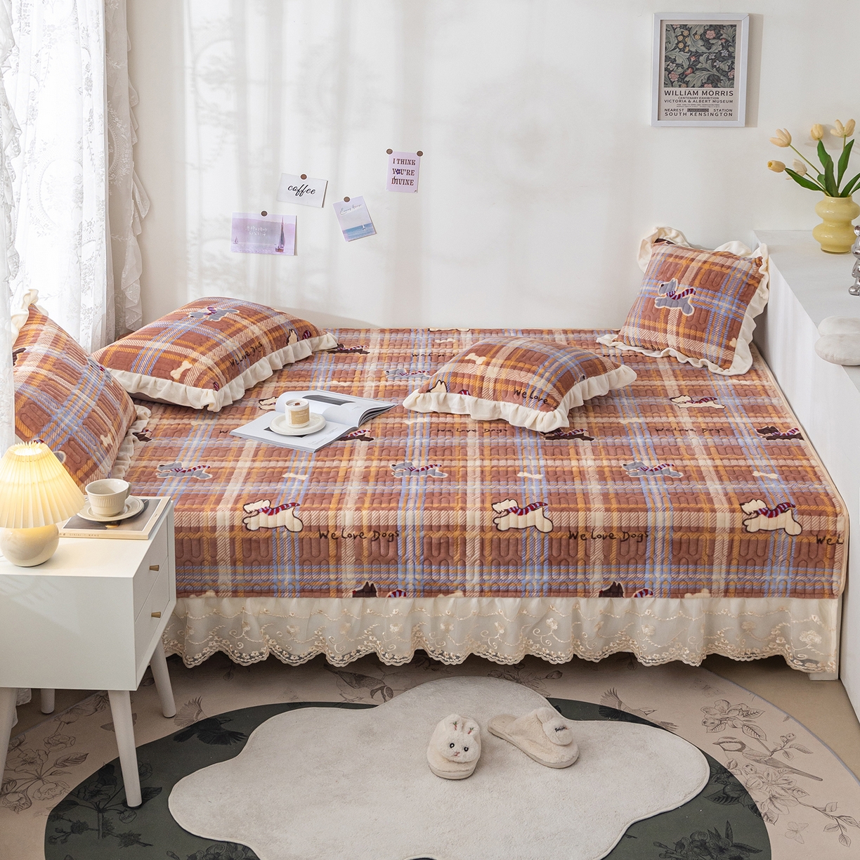 91家纺网 家纺一手货源 找家纺 （总）美优兰 2025秋冬新款牛奶绒榻榻米垫床盖（可定制）