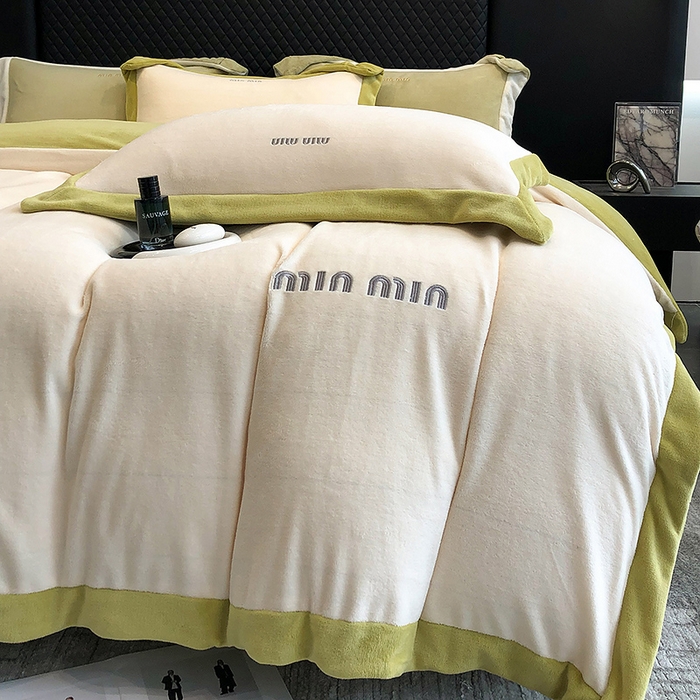 91家纺网 家纺一手货源 找家纺 （总）懒猫家纺 2025新款牛奶绒刺绣四件套-贝利