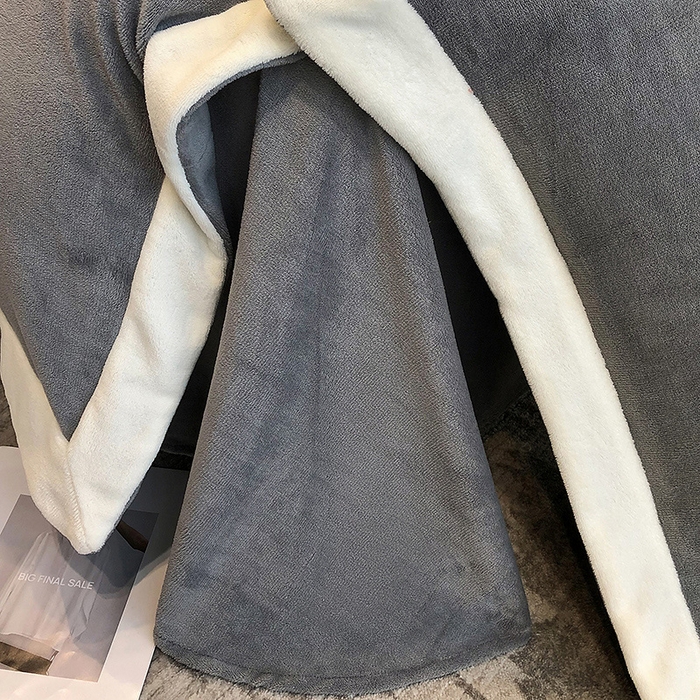 91家纺网 家纺一手货源 找家纺 懒猫家纺 2025新款牛奶绒刺绣四件套-贝利 贝利-高级灰