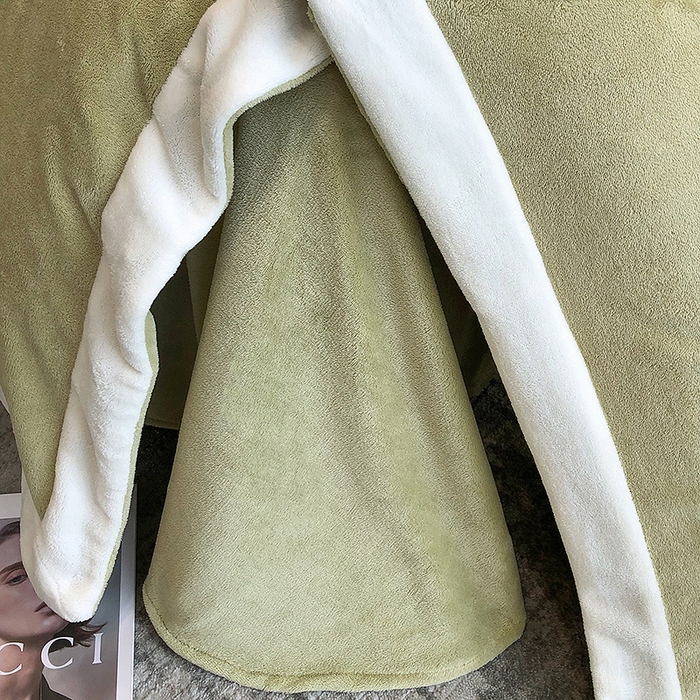 91家纺网 家纺一手货源 找家纺 懒猫家纺 2025新款牛奶绒刺绣四件套-贝利 贝利-牛油果