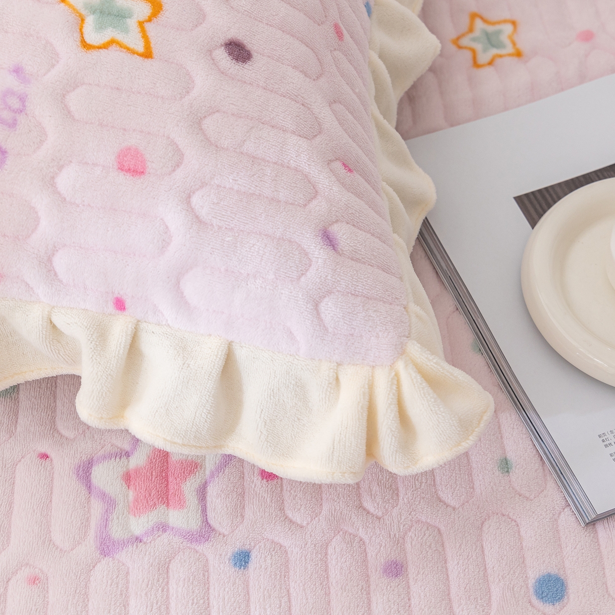 91家纺网 家纺一手货源 找家纺 美优兰 2025秋冬新款牛奶绒榻榻米垫床盖（可定制）心愿