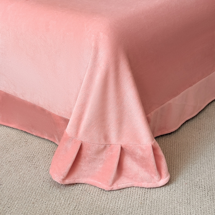 91家纺网 家纺一手货源 找家纺 （总）涵美人家纺 2025新款秋冬牛奶绒加厚保暖四件套刺绣拼角四件套-倾城系列