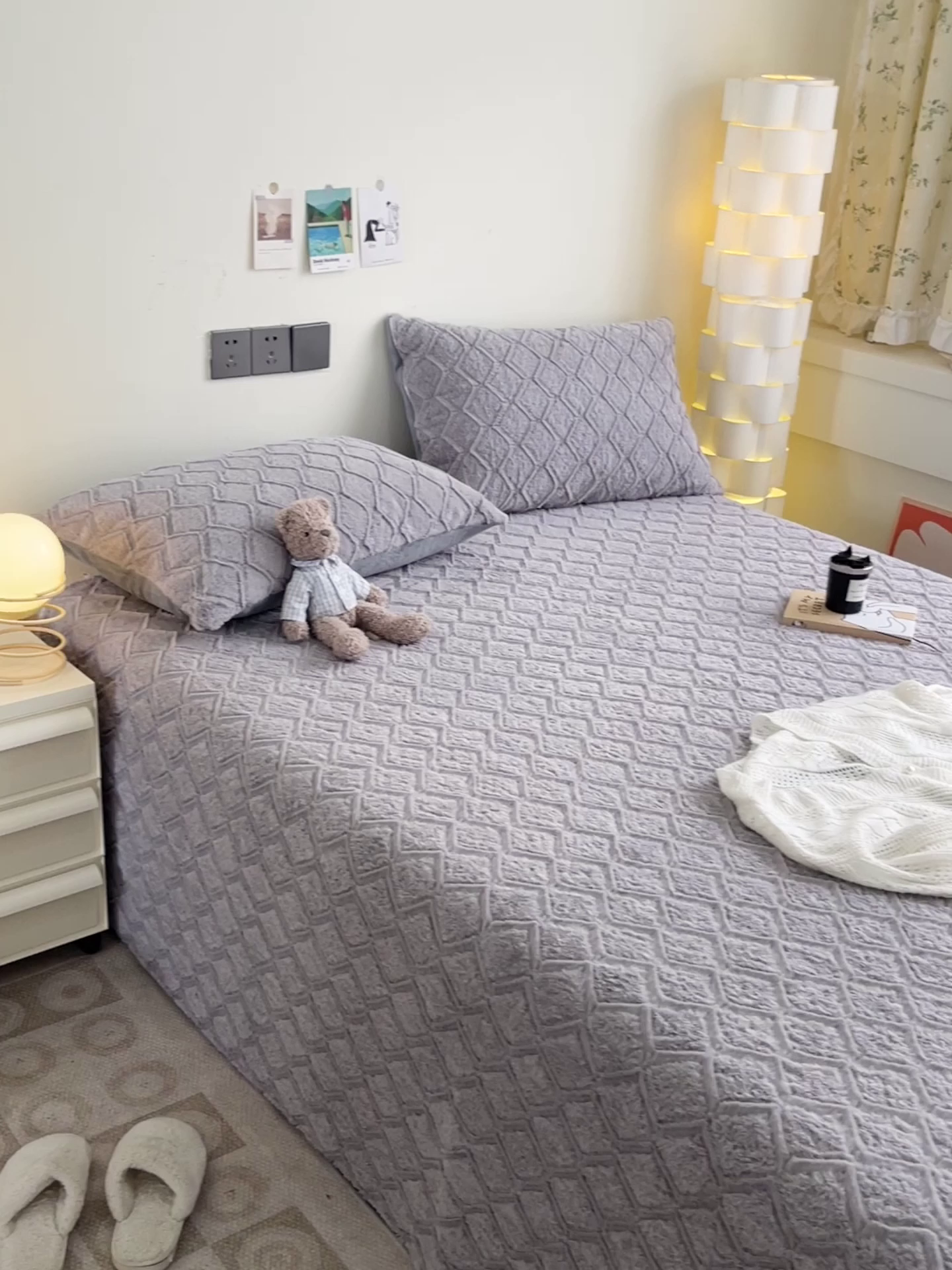 91家纺网 家纺一手货源 找家纺 （总）名兮家居 2025新款立体加厚仿兔绒床单床笠单件