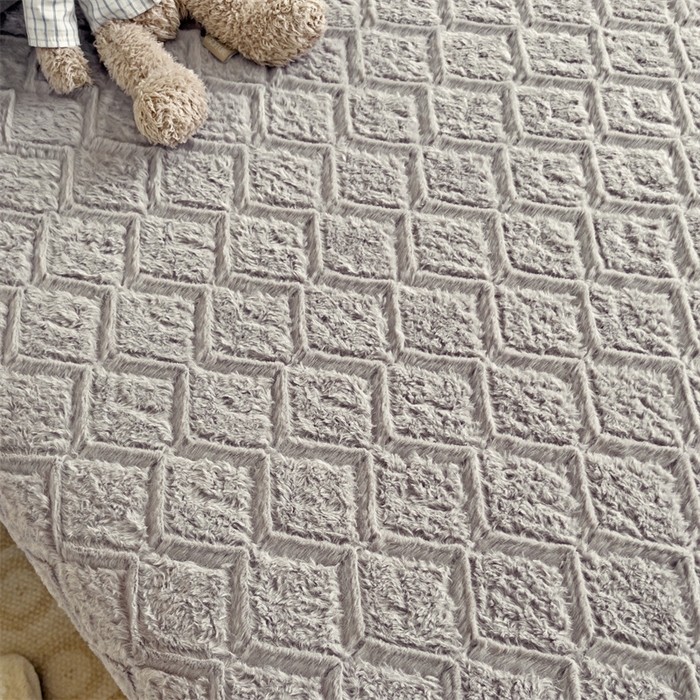 91家纺网 家纺一手货源 找家纺 （总）名兮家居 2025新款立体加厚仿兔绒床单床笠单件