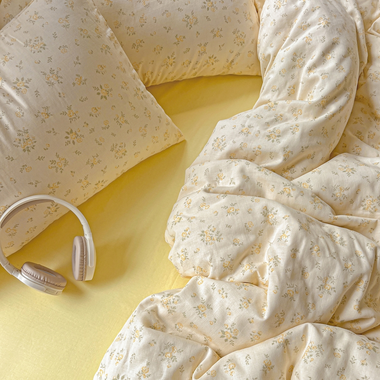 91家纺网 家纺一手货源 找家纺 一比一家纺 2025新款全棉双层纱四件套 小晴天