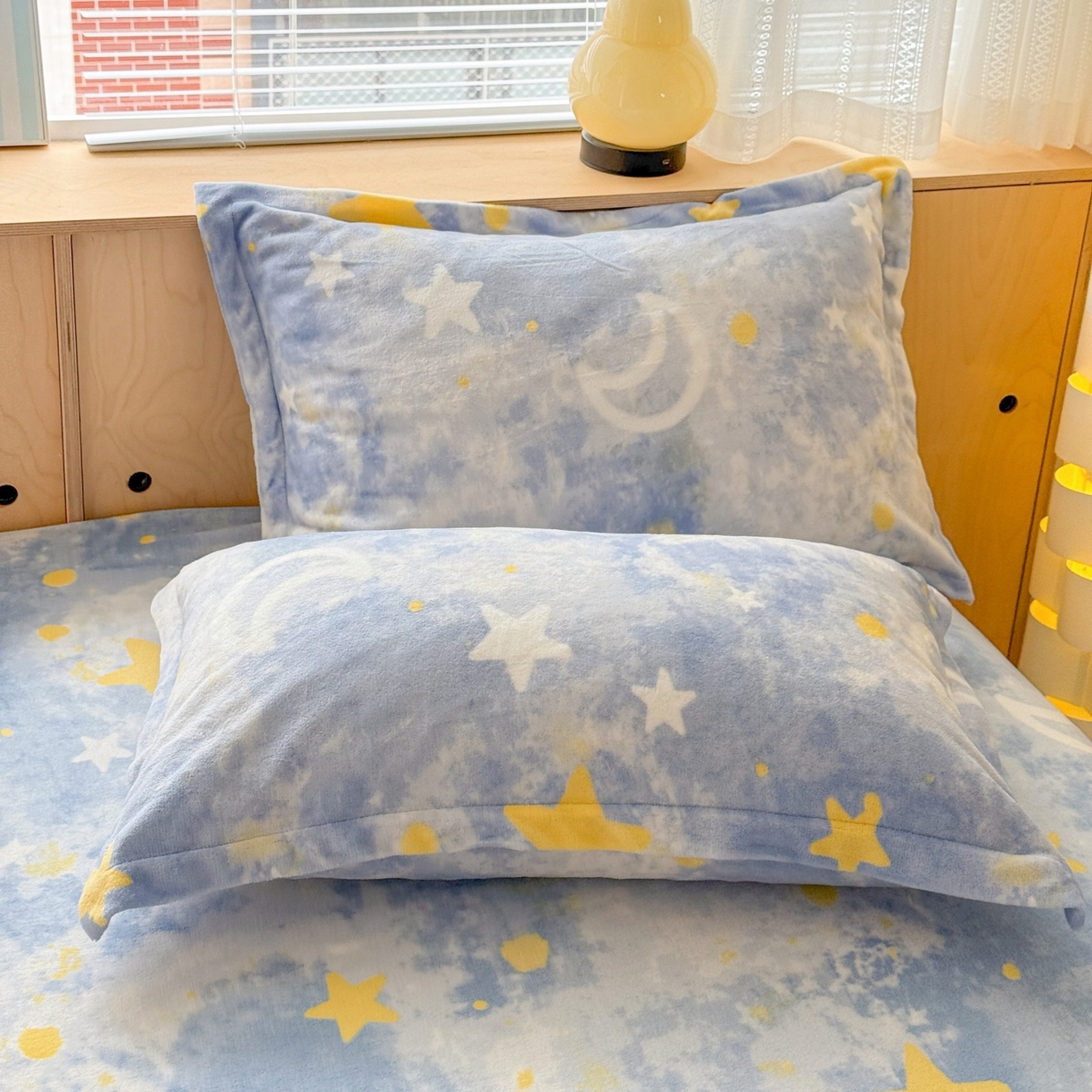 91家纺网 家纺一手货源 找家纺 （总）名兮家居 2025新款高克重牛奶绒印花枕套枕套单件