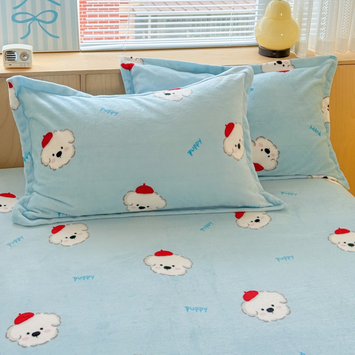 91家纺网 家纺一手货源 找家纺 （总）名兮家居 2025新款高克重牛奶绒印花枕套枕套单件