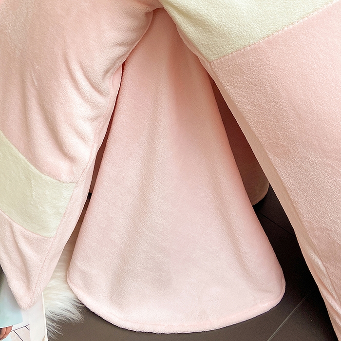 91家纺网 家纺一手货源 找家纺 懒猫家纺 2025新款牛奶绒刺绣四件套-凯莉 星糖粉