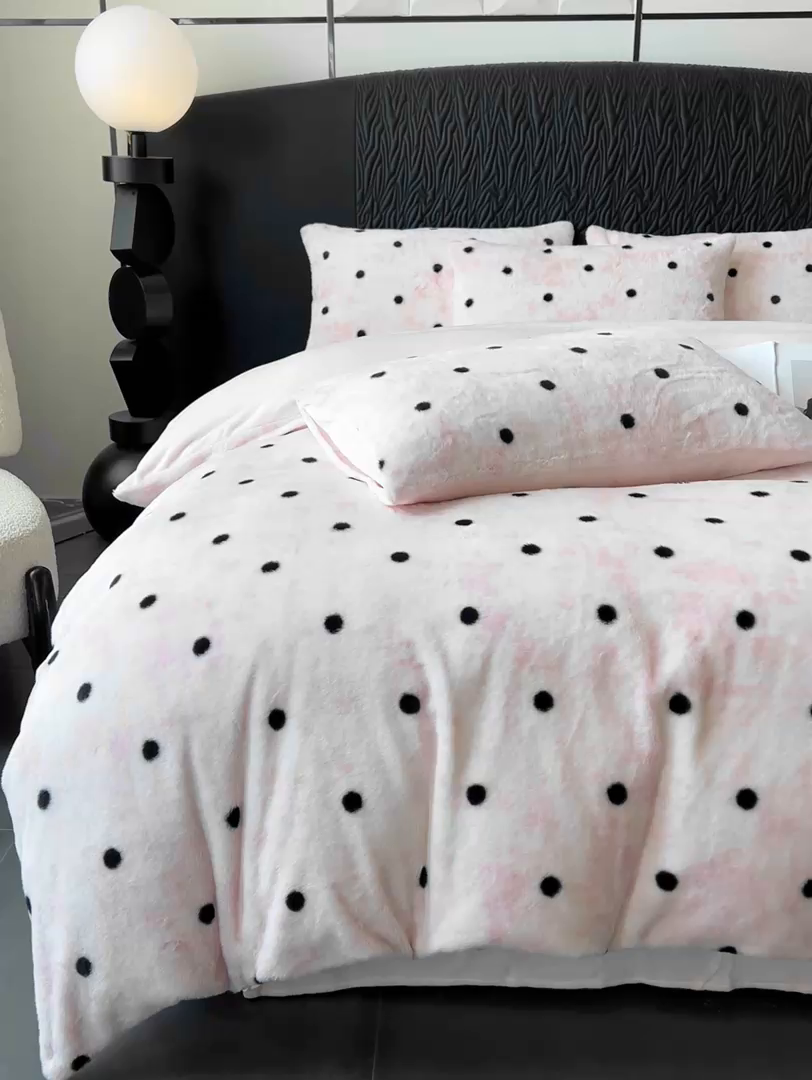 91家纺网 家纺一手货源 找家纺 （总）二八年华 2025新款加厚兔绒四件套