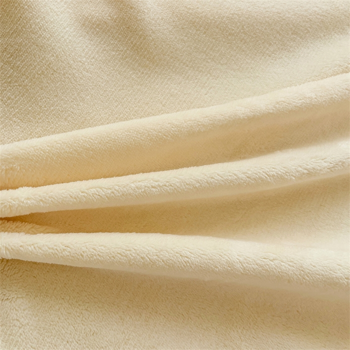 91家纺网 家纺一手货源 找家纺 名兮家居 2025新款高克重牛奶绒印花枕套枕套单件 素色米白