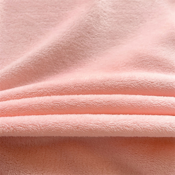 91家纺网 家纺一手货源 找家纺 名兮家居 2025新款高克重牛奶绒印花枕套枕套单件 素色浅粉