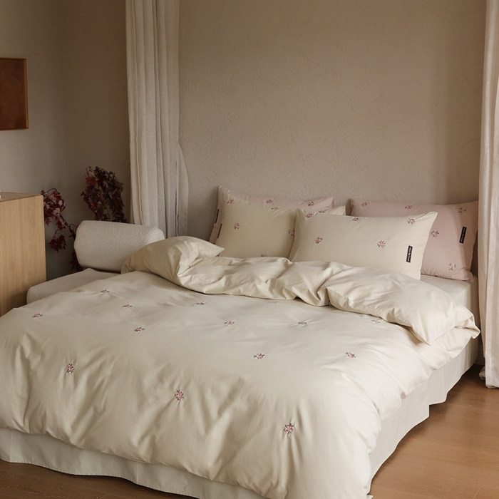 91家纺网 家纺一手货源 找家纺 （总）初拾 2025新款100s全棉纯棉磨毛四件套—玫瑰少女