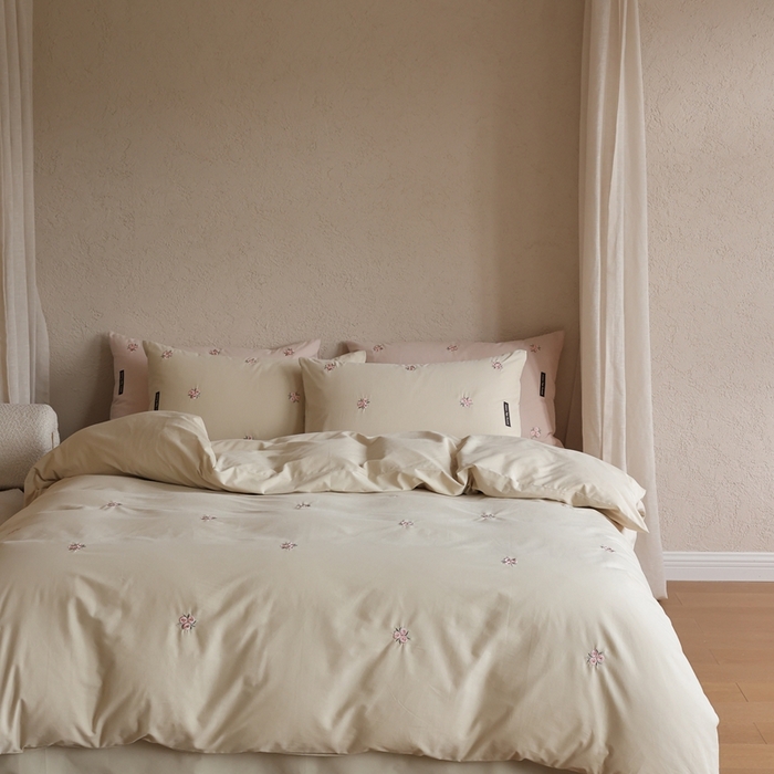 91家纺网 家纺一手货源 找家纺 （总）初拾 2025新款100s全棉纯棉磨毛四件套—玫瑰少女